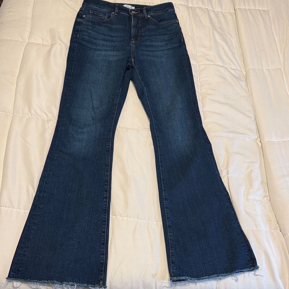 LOFT Dark Blue Flare Jeans